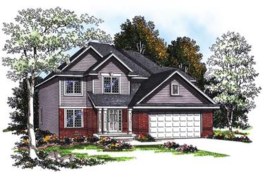 4-Bedroom, 2354 Sq Ft Country Home Plan - 101-1602 - Main Exterior