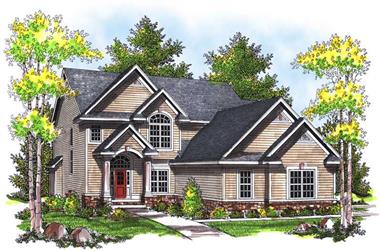 4-Bedroom, 2477 Sq Ft Craftsman House Plan - 101-1617 - Front Exterior