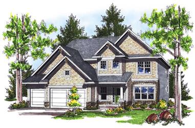 4-Bedroom, 2445 Sq Ft Craftsman Home Plan - 101-1620 - Main Exterior