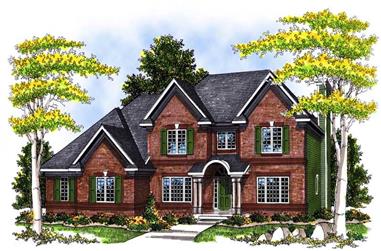 4-Bedroom, 2940 Sq Ft Country House Plan - 101-1626 - Front Exterior