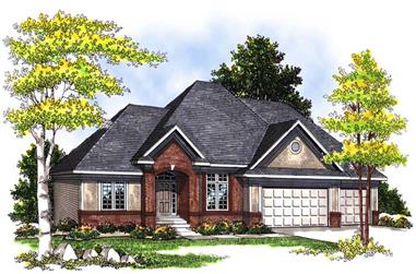 3-Bedroom, 2232 Sq Ft Ranch Home Plan - 101-1627 - Main Exterior