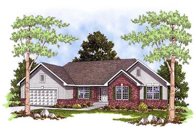 3-Bedroom, 1859 Sq Ft Country Home Plan - 101-1629 - Main Exterior