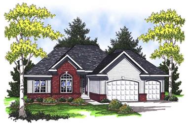 3-Bedroom, 1934 Sq Ft Ranch Home Plan - 101-1658 - Main Exterior