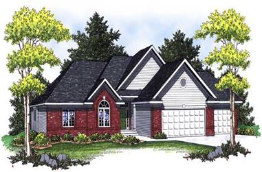 3-Bedroom, 1937 Sq Ft Country Home Plan - 101-1659 - Main Exterior