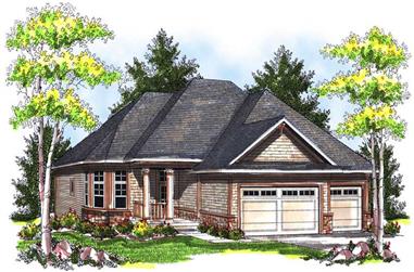 3-Bedroom, 1627 Sq Ft Ranch House Plan - 101-1680 - Front Exterior