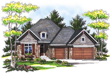 3-Bedroom, 1917 Sq Ft Craftsman Home Plan - 101-1683 - Main Exterior