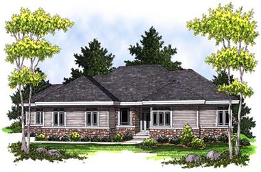 3-Bedroom, 2265 Sq Ft Ranch Home Plan - 101-1687 - Main Exterior