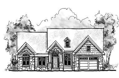 3-Bedroom, 1810 Sq Ft Ranch Home Plan - 101-1693 - Main Exterior