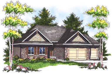 3-Bedroom, 1896 Sq Ft Ranch House Plan - 101-1701 - Front Exterior