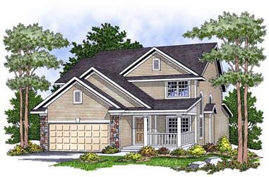 4-Bedroom, 2287 Sq Ft Country House Plan - 101-1703 - Front Exterior