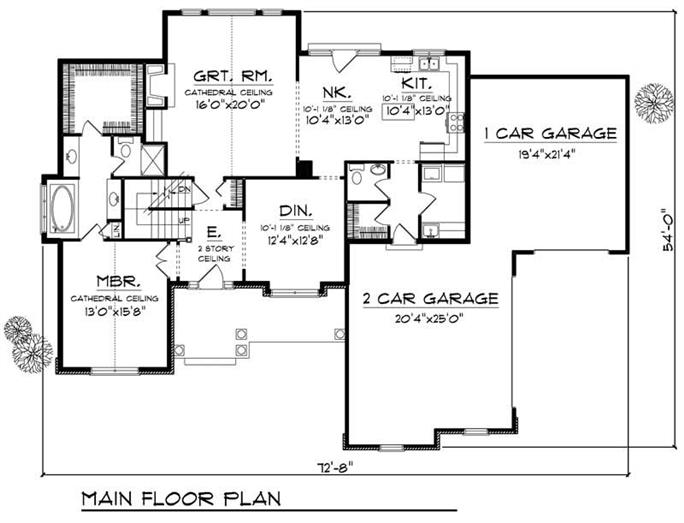 European Home with 4 Bdrms, 2596 Sq Ft | House Plan #101-1710