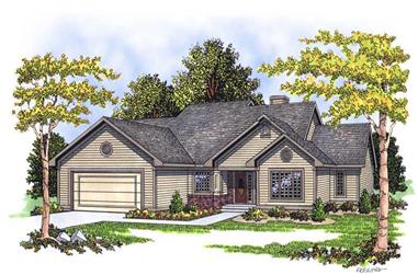 3-Bedroom, 1756 Sq Ft Country House Plan - 101-1723 - Front Exterior