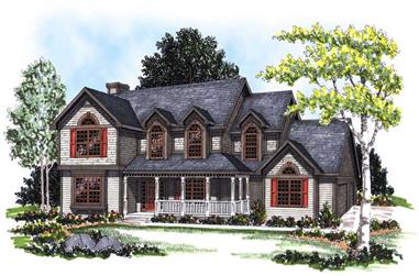 4-Bedroom, 2236 Sq Ft Country Home Plan - 101-1739 - Main Exterior