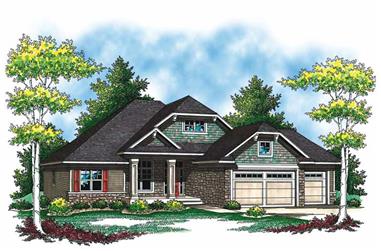 3-Bedroom, 2212 Sq Ft Craftsman Home Plan - 101-1748 - Main Exterior