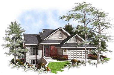 3-Bedroom, 1662 Sq Ft Ranch House Plan - 101-1753 - Front Exterior