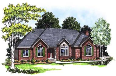 3-Bedroom, 1984 Sq Ft European Home Plan - 101-1758 - Main Exterior