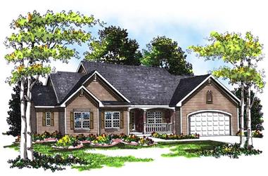 3-Bedroom, 1962 Sq Ft Country Home Plan - 101-1780 - Main Exterior