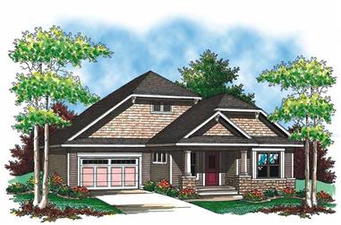 2-Bedroom, 1649 Sq Ft Craftsman Home Plan - 101-1800 - Main Exterior