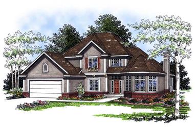 4-Bedroom, 2477 Sq Ft European Home Plan - 101-1806 - Main Exterior