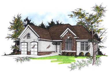 3-Bedroom, 1760 Sq Ft Ranch House Plan - 101-1849 - Front Exterior