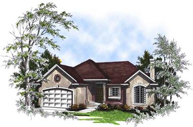 3-Bedroom, 1618 Sq Ft Ranch Home Plan - 101-1856 - Main Exterior