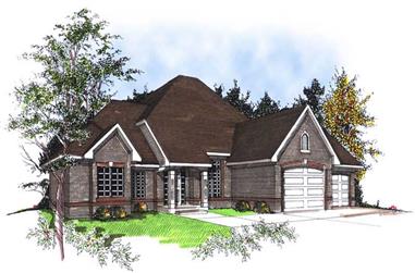 3-Bedroom, 1916 Sq Ft Ranch House Plan - 101-1866 - Front Exterior