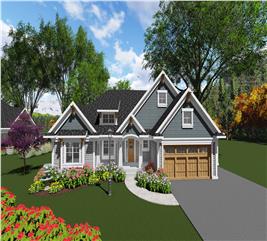 Ranch Home Plan - 2 Bedrms, 2.5 Baths - 1986 Sq Ft - #101-1912