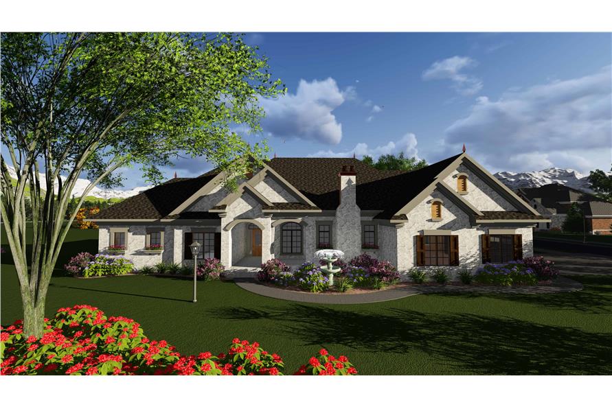 3-Bedroom, 2840 Sq Ft Acadian House Plan - 101-1922 - Front Exterior