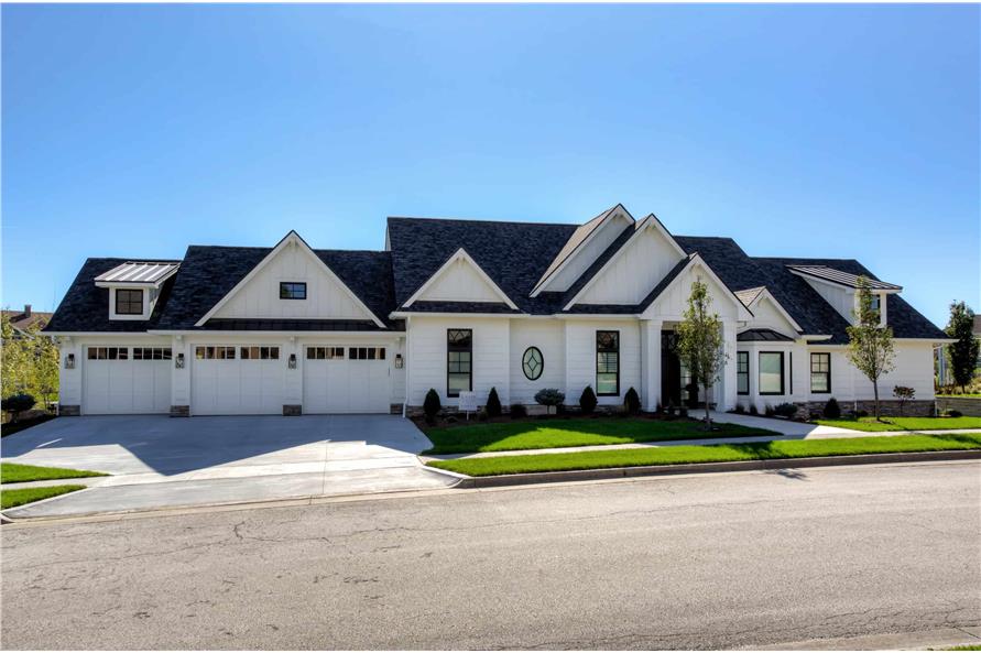 Front View of this 3-Bedroom,2784 Sq Ft Plan -101-1980