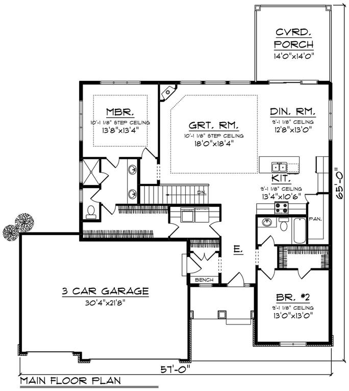 Traditional Ranch - 2-4 Bedrms, 2.5-3.5 Baths - 1703-2964 Sq Ft - Plan ...