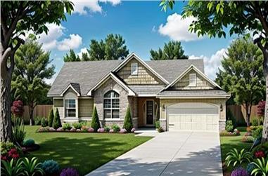 3-Bedroom, 1214 Sq Ft Small House Plans - 103-1032 - Main Exterior