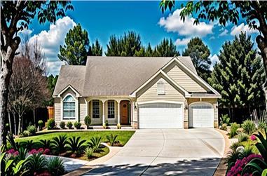 3-Bedroom, 1275 Sq Ft Ranch Home Plan - 103-1082 - Main Exterior