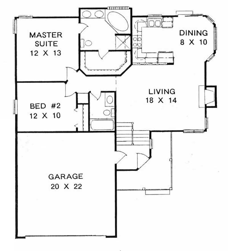 36 House Plan Style Small One Story House Plans Under 1000 Sq Ft