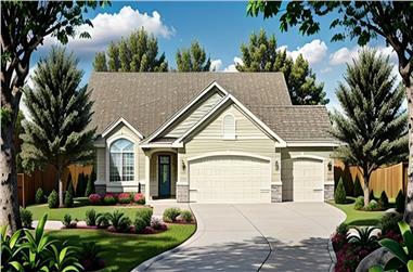 2-Bedroom, 1112 Sq Ft Ranch Home Plan - 103-1094 - Main Exterior