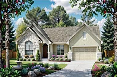 3-Bedroom, 1645 Sq Ft Ranch House Plan - 103-1096 - Front Exterior