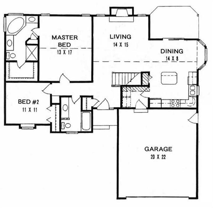 House Plans Under 1200 Sq Ft With Garage