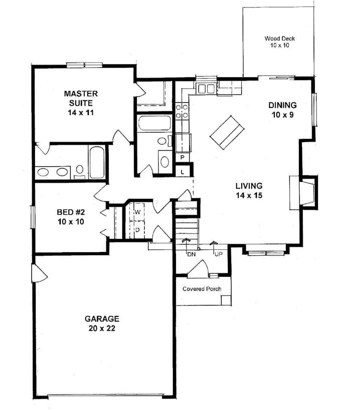 transitional-house-2-bedrms-2-baths-980-sq-ft-plan-103-1116