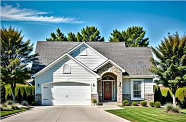 2-Bedroom, 1012 Sq Ft Traditional House - Plan #103-1117 - Front Exterior