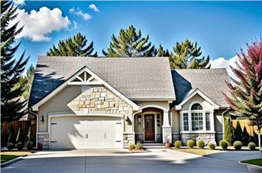 2-Bedroom, 1229 Sq Ft Ranch House - Plan #103-1124 - Front Exterior