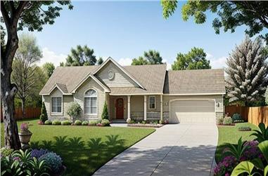 3-Bedroom, 1236 Sq Ft Country House - Plan #103-1125 - Front Exterior