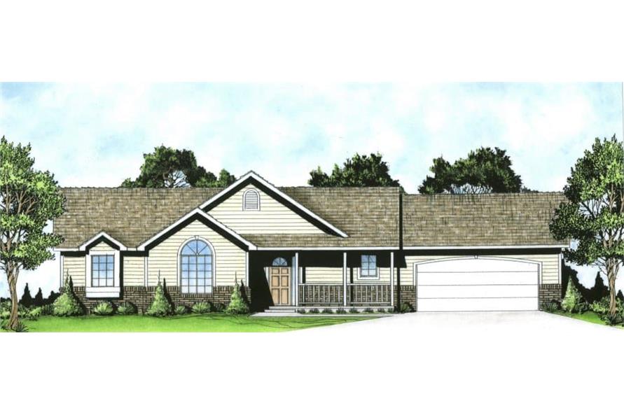 3-Bedroom, 1236 Sq Ft Country House - Plan #103-1125 - Front Exterior
