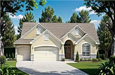 3-Bedroom, 1288 Sq Ft Ranch House - Plan #103-1128 - Front Exterior