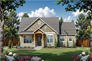 3-Bedroom, 1370 Sq Ft Craftsman House - Plan #103-1133 - Front Exterior