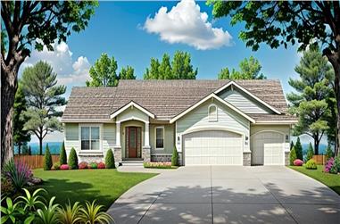 3-Bedroom, 1417 Sq Ft Ranch Home - Plan #103-1138 - Main Exterior