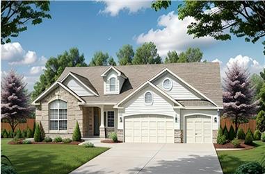 3-Bedroom, 1418 Sq Ft Ranch Home - Plan #103-1140 - Main Exterior