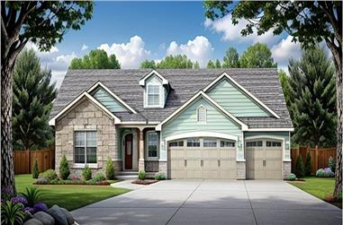 2-Bedroom, 1470 Sq Ft Ranch Home - Plan #103-1144 - Main Exterior