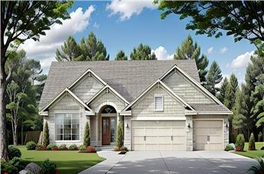 3-Bedroom, 1476 Sq Ft Traditional House - Plan #103-1145 - Front Exterior