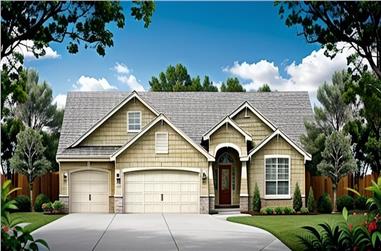 2-Bedroom, 1489 Sq Ft Traditional House - Plan #103-1147 - Front Exterior