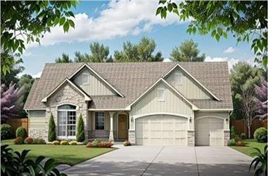 3-Bedroom, 1539 Sq Ft Ranch Home - Plan #103-1151 - Main Exterior