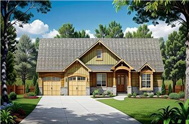 3-Bedroom, 1585 Sq Ft Craftsman Home - Plan #103-1153 - Main Exterior